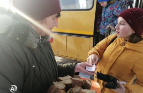 Акция "Блокадный хлеб" в д.Комарова